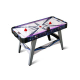 气动曲棍球比赛桌，带 2 个推杆和冰球 - 蓝色 Air Powered Hockey Game Table with 2 Pushers and Pucks-Blue