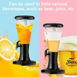 2 件套 3L 生啤酒塔式饮水机，带 LED 灯 Set of 2 3L Draft Beer Tower Dispenser with LED Lights