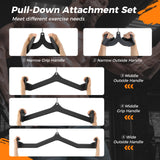 适用于家庭健身房健身的 LAT 下拉附件套装 LAT Pulldown Attachment Set for Home Gym Fitness