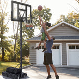 4.25-10 英尺可调节篮球框系统带 44 英寸篮板-B 4.25-10 Feet Adjustable Basketball Hoop System with 44 Inch Backboard-B