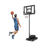 4.25-10 英尺可调节篮球框系统带 44 英寸篮板-B 4.25-10 Feet Adjustable Basketball Hoop System with 44 Inch Backboard-B