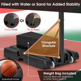 4.25-10 英尺可调节篮球框系统带 44 英寸篮板-B 4.25-10 Feet Adjustable Basketball Hoop System with 44 Inch Backboard-B