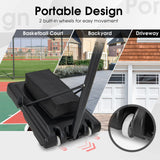 4.25-10 英尺可调节篮球框系统带 44 英寸篮板-B 4.25-10 Feet Adjustable Basketball Hoop System with 44 Inch Backboard-B