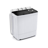 17.6磅便携式洗衣机带排水泵-黑色 17.6 lbs Portable Washing Machine with Drain Pump-Black