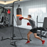 带重袋的重型拳击拳击架 Heavy Duty Boxing Punching Stand With Heavy Bag