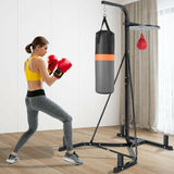 带重袋的重型拳击拳击架 Heavy Duty Boxing Punching Stand With Heavy Bag