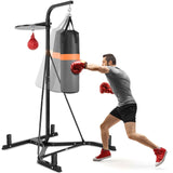 带重袋的重型拳击拳击架 Heavy Duty Boxing Punching Stand With Heavy Bag