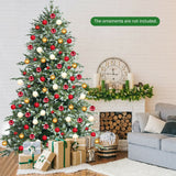 8 英尺铰接人造圣诞云杉树，带混合 PE 和 PVC 尖端 8 Feet Hinged Artificial Christmas Spruce Tree with Mixed PE and PVC Tips