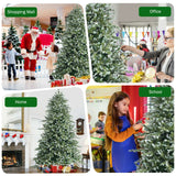 8 英尺铰接人造圣诞云杉树，带混合 PE 和 PVC 尖端 8 Feet Hinged Artificial Christmas Spruce Tree with Mixed PE and PVC Tips