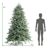 8 英尺铰接人造圣诞云杉树，带混合 PE 和 PVC 尖端 8 Feet Hinged Artificial Christmas Spruce Tree with Mixed PE and PVC Tips