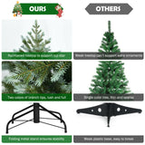 8 英尺铰接人造圣诞云杉树，带混合 PE 和 PVC 尖端 8 Feet Hinged Artificial Christmas Spruce Tree with Mixed PE and PVC Tips