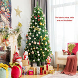 预亮多色光纤云杉人造圣诞树 - 7 英尺 Pre-lit Multi-Colored Fiber Optic Spruce Artificial Christmas Tree-7 ft