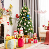 预亮多色光纤云杉人造圣诞树 - 5 英尺 Pre-lit Multi-Colored Fiber Optic Spruce Artificial Christmas Tree-5 ft