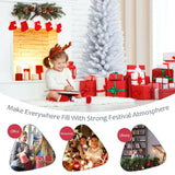 6 英尺不发光人造细铅笔圣诞树带金属支架 6 Feet Unlit Artificial Slim Pencil Christmas Tree with Metal Stand