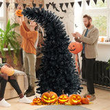 7 英尺预亮万圣节树 8 种闪光模式，带 400 盏灯 7 Feet Pre-Lit Halloween Tree 8 Flash Modes with 400 Lights