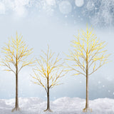 圣诞节假期预亮白树枝桦树，带 LED 灯 - 4 英尺 Pre-lit White Twig Birch Tree for Christmas Holiday with LED Lights-4 ft