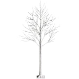 圣诞节假期预亮白树枝桦树，带 LED 灯 - 6 英尺 Pre-lit White Twig Birch Tree for Christmas Holiday with LED Lights-6 ft