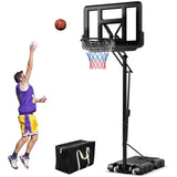 4.6 至 10 英尺 10 级高度可调的便携式篮球框 Portable Basketball Hoop with 4.6 to 10 Feet 10-Level Height Adjustable