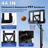 4.6 至 10 英尺 10 级高度可调的便携式篮球框 Portable Basketball Hoop with 4.6 to 10 Feet 10-Level Height Adjustable