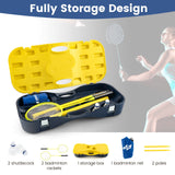 便携式羽毛球套装户外运动游戏套装带 2 个羽毛球 Portable Badminton Set Outdoor Sport Game Set with 2 Shuttlecocks