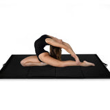 4' x 8' x 2 英寸折叠面板体操垫 - 黑色 4' x 8' x 2 Inch Folding Panel Exercise Gymnastics Mat-Black