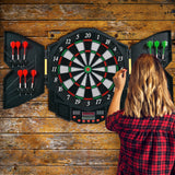 专业电子飞镖套装，带液晶显示屏 Professional Electronic Dartboard Set with LCD Display