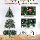 6 英尺预亮人造圣诞树，配有 350 个 LED 灯 6 Feet Pre-Lit Artificial Christmas Tree with 350 LED Lights