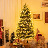 6 英尺铰链圣诞树，带 350 个 LED 灯遥控器 6 Feet Hinged Christmas Tree with 350 LED Lights Remote Control