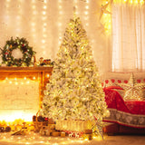 6/7/8 英尺人造圣诞树 3 分钟快速成型 - 7 英尺 6/7/8 Feet Artificial Xmas Tree 3-Minute Quick Shape-7 ft