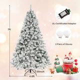 6/7/8 英尺人造圣诞树 3 分钟快速成型 - 7 英尺 6/7/8 Feet Artificial Xmas Tree 3-Minute Quick Shape-7 ft