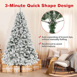 6/7/8 英尺人造圣诞树 3 分钟快速成型 - 7 英尺 6/7/8 Feet Artificial Xmas Tree 3-Minute Quick Shape-7 ft