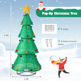 带有 200 个暖白色 LED 灯的弹出式圣诞树 Pop-Up Christmas Tree with 200 Warm White LED Lights