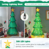 带有 200 个暖白色 LED 灯的弹出式圣诞树 Pop-Up Christmas Tree with 200 Warm White LED Lights