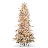 6/7.5 英尺预亮人造圣诞树 - 7.5 英尺 6/7.5 Feet Pre-lit Artificial Christmas Tree-7.5 ft