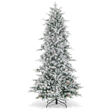 6/7.5 英尺预亮人造圣诞树 - 7.5 英尺 6/7.5 Feet Pre-lit Artificial Christmas Tree-7.5 ft