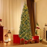 9 英尺预照明人造圣诞树，带 1298 个雪树枝尖 9 FT Pre-Lit Artificial Christmas Tree with 1298 Snowy Branch Tips