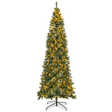 9 英尺预照明人造圣诞树，带 1298 个雪树枝尖 9 FT Pre-Lit Artificial Christmas Tree with 1298 Snowy Branch Tips