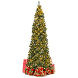 9 英尺预照明人造圣诞树，带 1298 个雪树枝尖 9 FT Pre-Lit Artificial Christmas Tree with 1298 Snowy Branch Tips