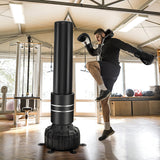 独立式沙袋 71 英寸拳击袋带 25 个吸盘手套和填充底座 Freestanding Punching Bag 71 Inch Boxing Bag with 25 Suction Cups Gloves and Filling Base