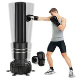 独立式沙袋 71 英寸拳击袋带 25 个吸盘手套和填充底座 Freestanding Punching Bag 71 Inch Boxing Bag with 25 Suction Cups Gloves and Filling Base