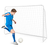 带重型框架和地桩的后院足球门 Soccer Goal for Backyard with Heavy Duty Frame and Ground Stakes