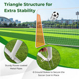 带重型框架和地桩的后院足球门 Soccer Goal for Backyard with Heavy Duty Frame and Ground Stakes