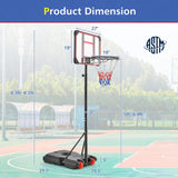 篮球架支架 5 英尺 - 6.8 英尺高度可调 Basketball Hoop Stand 5 Feet-6.8 Feet Height Adjustable