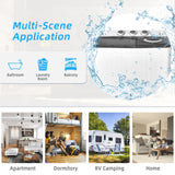 26 磅双桶便携式洗衣机带内置排水泵-灰色 26 LBS Twin Tub Portable Washing Machine with Built-In Drain Pump-Gray