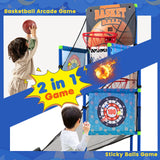 带有电子记分牌和音效的儿童篮球街机游戏 Kids Basketball Arcade Game with Electronic Scoreboard and Sound Effect