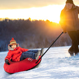 40寸儿童大人充气雪橇-红色 40 Inch Inflatable Snow Sled for Kids and Adults-Red