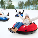 40寸儿童大人充气雪橇-红色 40 Inch Inflatable Snow Sled for Kids and Adults-Red