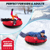 40寸儿童大人充气雪橇-红色 40 Inch Inflatable Snow Sled for Kids and Adults-Red