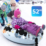 52寸耐寒重型充气雪橇-蓝色 52 Inch Inflatable Snow Sled with Cold-Resistant and Heavy-Duty Material-Blue