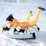 52寸耐寒重型充气雪橇-蓝色 52 Inch Inflatable Snow Sled with Cold-Resistant and Heavy-Duty Material-Blue